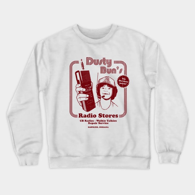 Dusty Bun's Radio Stores Crewneck Sweatshirt by Stationjack